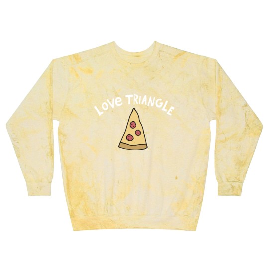 Discover Love Triangle Pizza Crusher Blast Sweatshirts