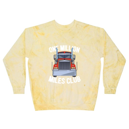 Discover One Million Miles Club Diesel Truck Driver Trucker Blast Sweatshirts