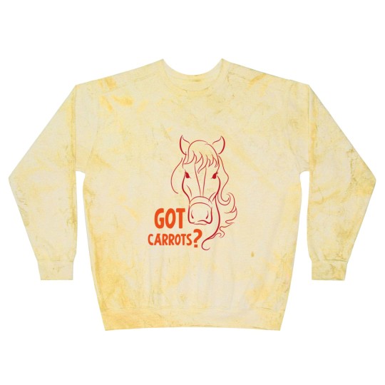 Discover Got carrots horse hobby dressage gift sport Blast Sweatshirts