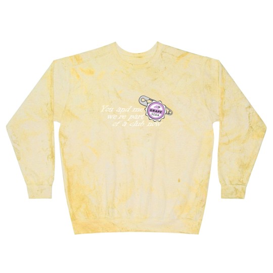 Discover Up; Grape Soda Pin Blast Sweatshirts