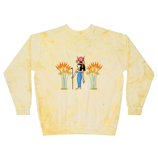 Discover Hathor goddess of love Egypt plant legendary art Blast Sweatshirts