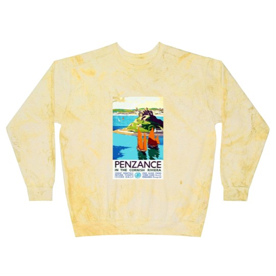 Discover Penzance in the Cornish Riviera - Vintage British Travel Poster Art - Travel - Blast Sweatshirts