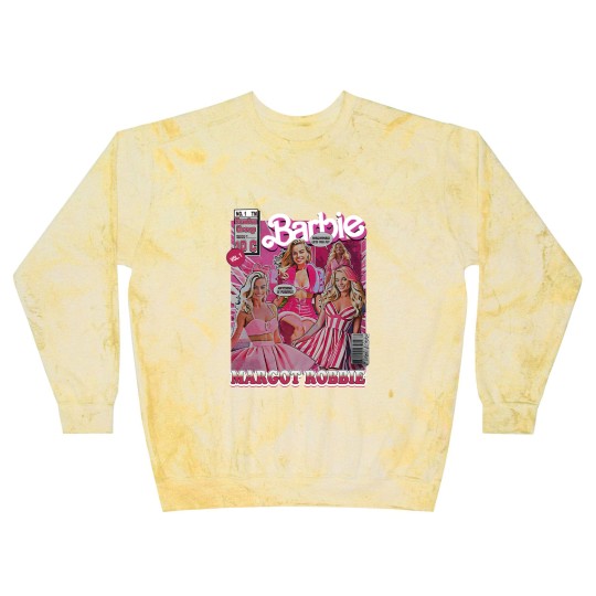 Discover Margot Robbie Barbie  Blast Sweatshirts, Retro Vintage Margot Robbie Blast Sweatshirts