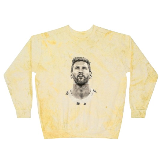 Discover Lionel Messi face Argentina Mens cotton Blast Sweatshirts Qatar 2022