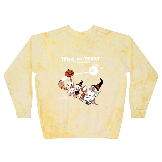 Discover Trick Or Treat Blast Sweatshirts, Huey Dewey Louie Witch Halloween Blast Sweatshirts