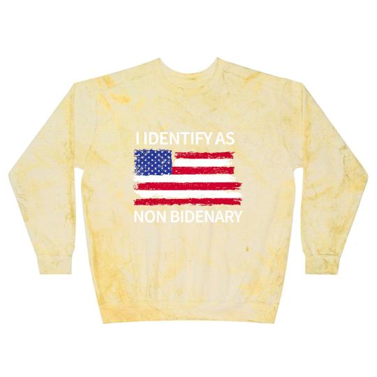 Discover I Identify As Non Bidenary Blast Sweatshirts, Conservative Blast Sweatshirts, Trump Blast Sweatshirts