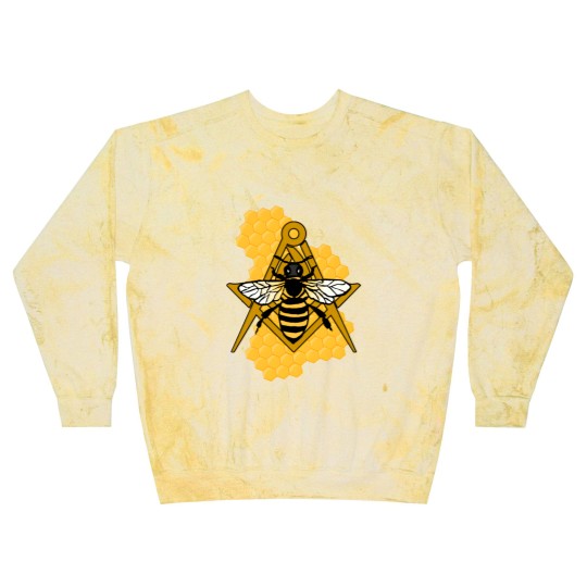Discover Masonic Emblem with Bee and Beehive Blast Sweatshirts