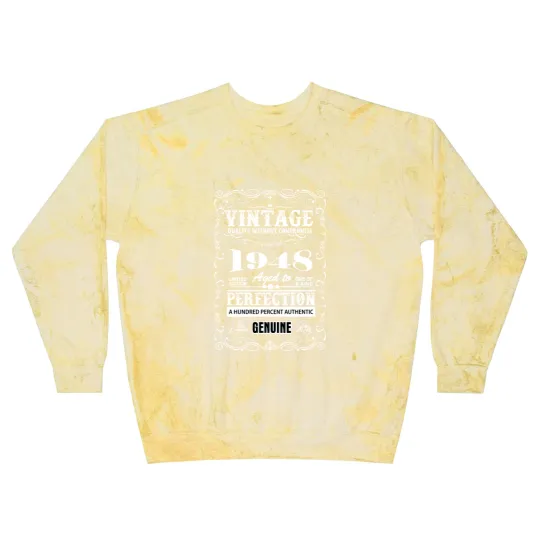 Discover Premium Vintage 1948 Aged To Perfection Blast Sweatshirts