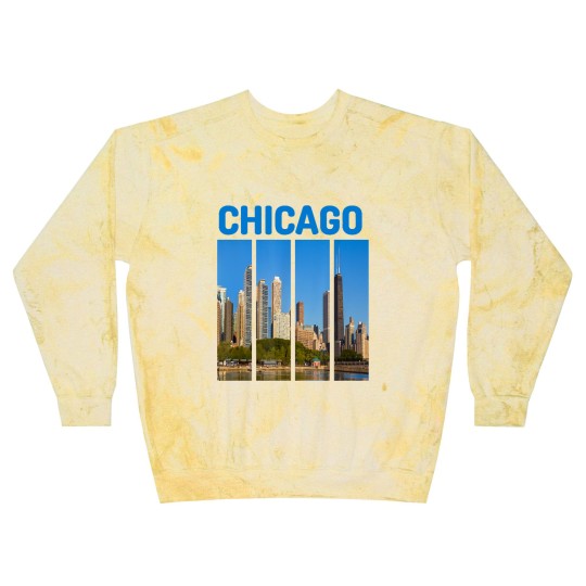 Discover Downtown Chicago Skyline Souvenirs State Illinois Blast Sweatshirts Blast Sweatshirts