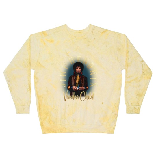 Discover Jimi Hendrix Gold Voodoo Child Blast Sweatshirts