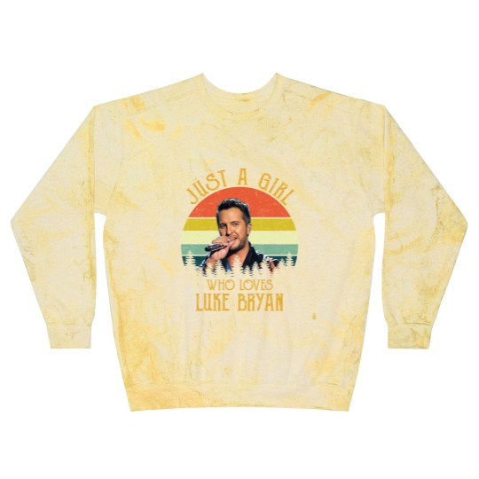 Discover Just A Girl Who Loves Luke Bryan Racerback Blast Sweatshirts