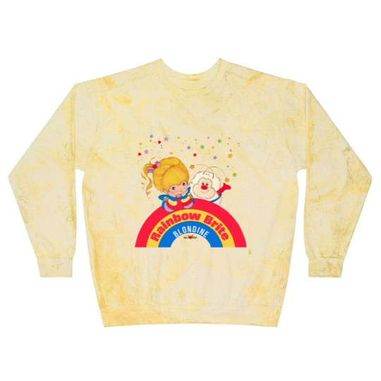 Discover Vintage Blondine Rainbow Brite Blast Sweatshirts