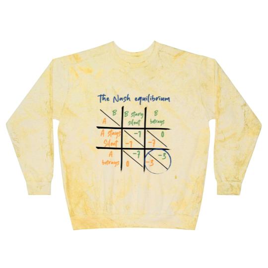Discover Nash Equilibrium - Game Theory from John Nash Blast Sweatshirts