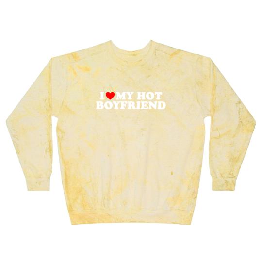 Discover I Love My Hot Boyfriend Blast Sweatshirts I Heart My Hot Boyfriend Blast Sweatshirts