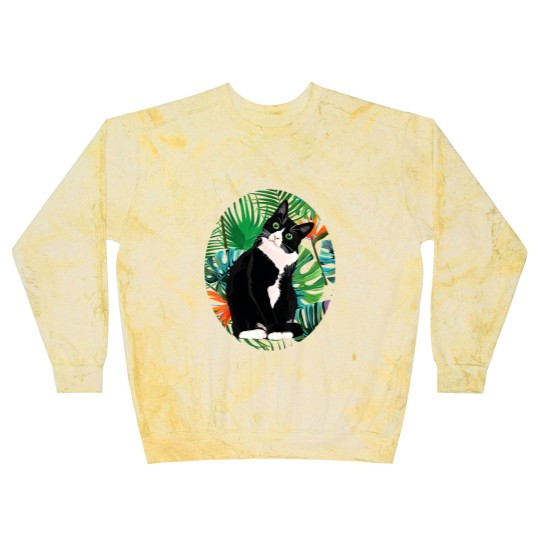 Discover Tuxedo Cat Tropical Gift Animal Lovers Blast Sweatshirts