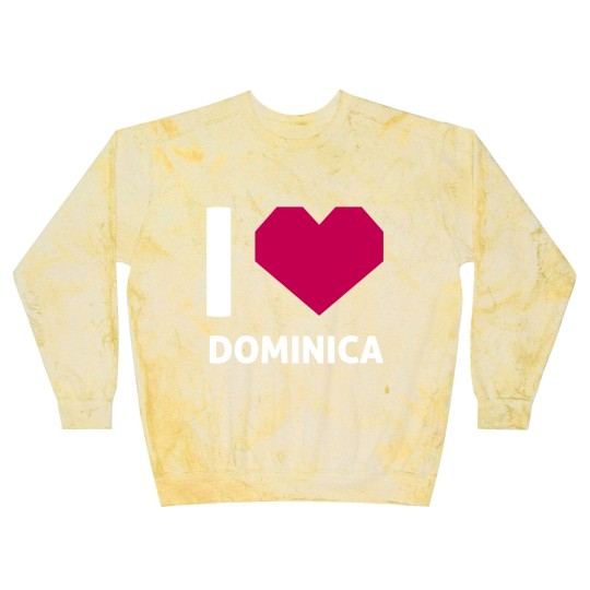 Discover I Love Dominica Blast Sweatshirts