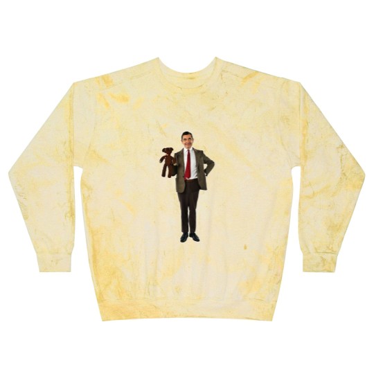 Discover Mr Bean, Funny Mr Bean with Teddy Bear Blast Sweatshirts