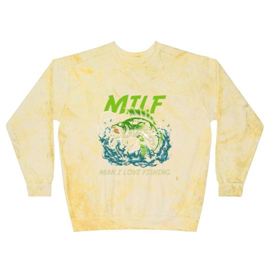 Discover Fishing Man I Love Fishing Attractive Woman MILFS Fisher Blast Sweatshirts
