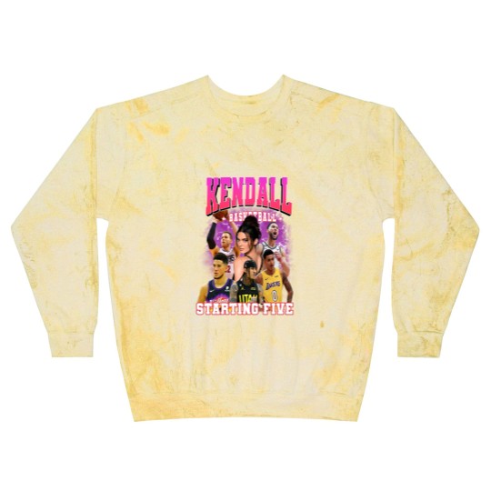 Discover 90s Vintage Kendall Starting Five Blast Sweatshirts Loahaddian Kendall Jenner Team Blast Sweatshirts