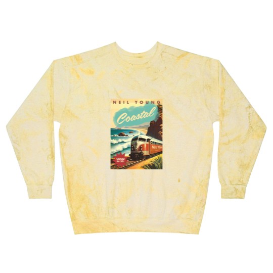 Discover Neil Young Coastal 2023 Tour Blast Sweatshirts, Neil Young Blast Sweatshirts, Neil Young Tour Poster Blast Sweatshirts