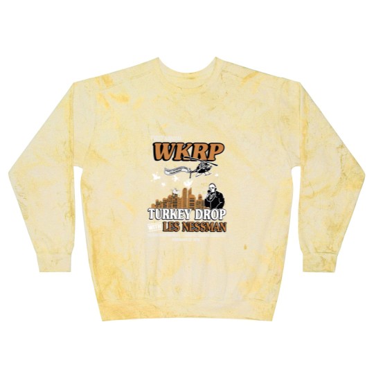 Discover Turkey Drop Blast Sweatshirts, First Annual WKRP Blast Sweatshirts, Thanksgiving WKRP Blast Sweatshirts
