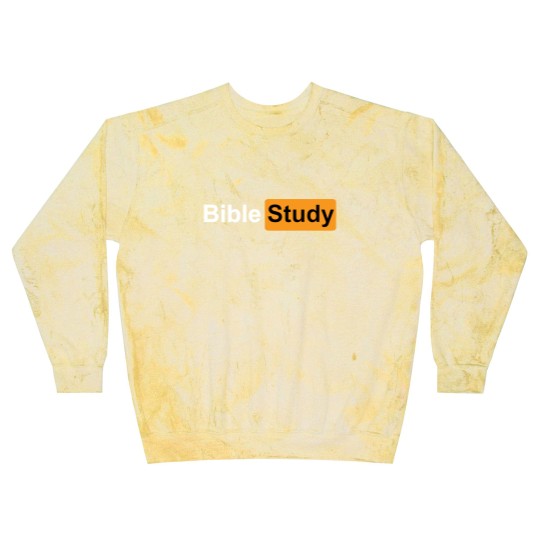 Discover Bible Study Hub Logo Funny Sarcastic Adult Humor Blast Sweatshirts