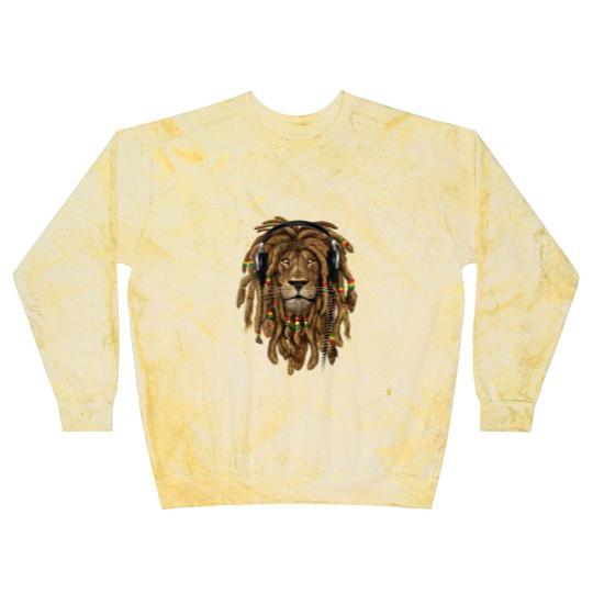 Discover Rasta Reggae Lion Music Art for Rastafari Lover Blast Sweatshirts