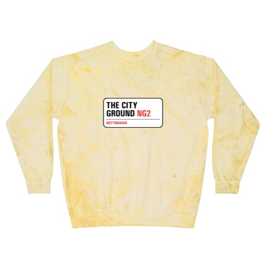 Discover Nottingham Forest - The City Ground Street Sign Blast Sweatshirts