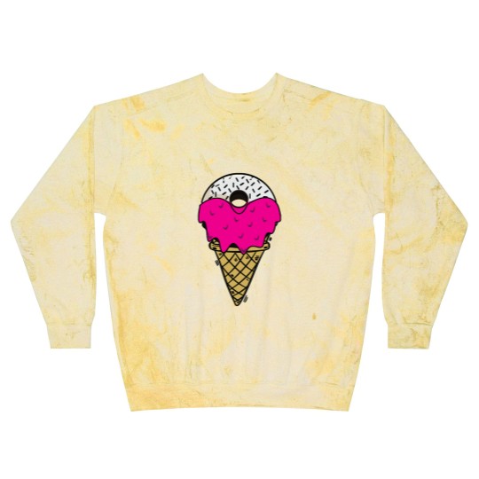Discover Donut Ice Cream Melting donut ice cream Blast Sweatshirts