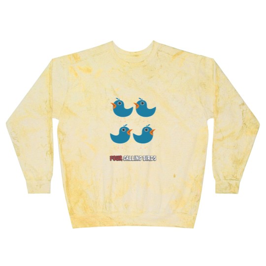 Discover Four Calling Birds Song 12 Days Christmas Blast Sweatshirts