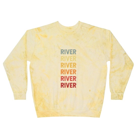 Discover River Name Vintage Retro Gift Called River - River - Blast Sweatshirts