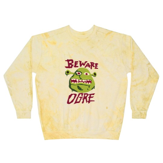 Discover Beware Ogre Shrek Sign Classic Blast Sweatshirts