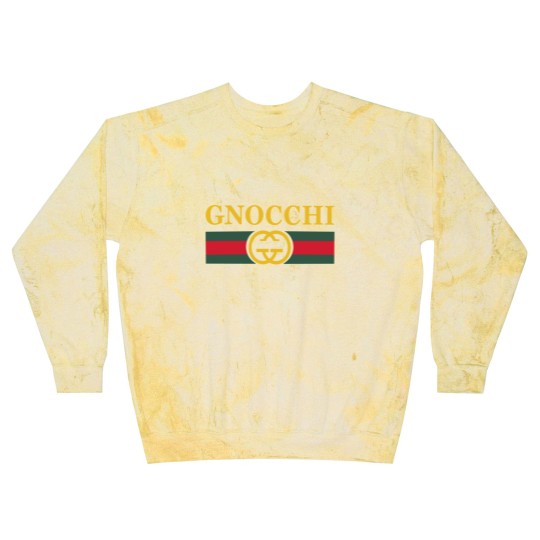 Discover Funny Gnocchi Pasta Logo Blast Sweatshirts