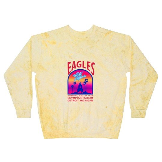 Discover Eagles 1976 Hotel California concert Blast Sweatshirts