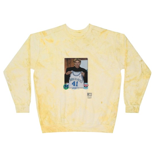 Discover Luka Doncic Mitchell & Ness Dirk Nowitzki Draft Jersey Blast Sweatshirts