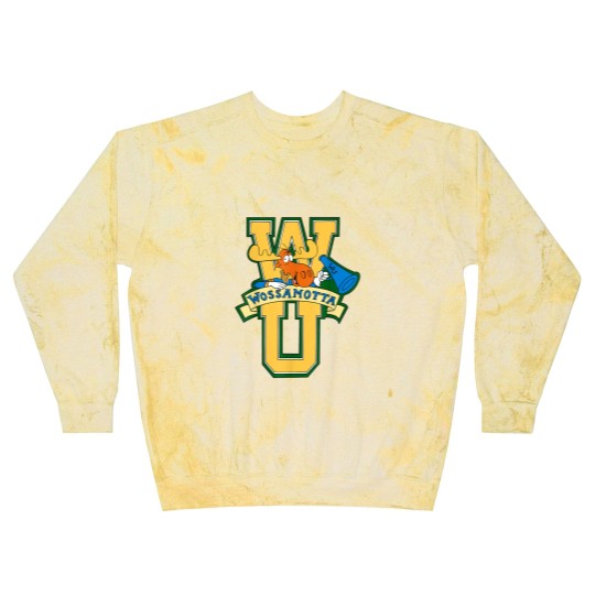 Discover Rocky and Bullwinkle Wossamotta U Logo Blast Sweatshirts
