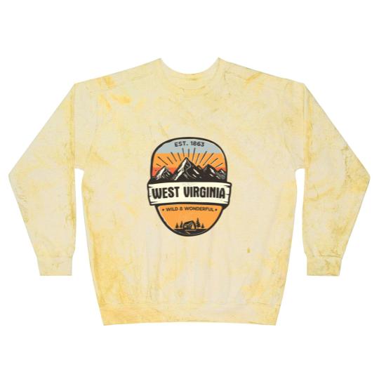 Discover West Virginia Wild And Wonderful Vintage Retro Mou Blast Sweatshirts