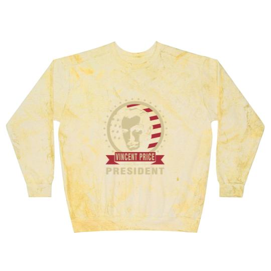 Discover Vincent Price for President Blast Sweatshirts Blast Sweatshirts
