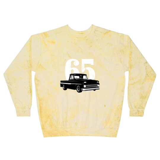 Discover 1965 C10 Pickup Truck Front Three Quarter View Blast Sweatshirts