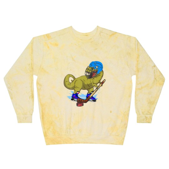 Discover Ice Hockey Dino Hockey Dinosaur Play Ice Hockey Re Blast Sweatshirts