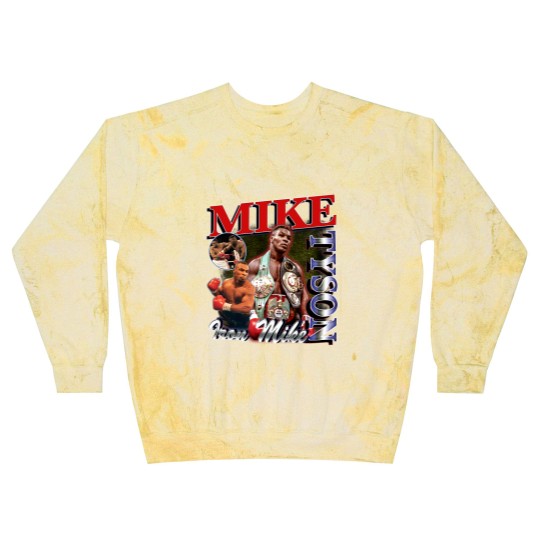 Discover Vintage Wash Mike Tyson Blast Sweatshirts, Vintage Acid Wash