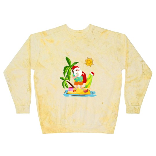 Discover Santa Surfing Christmas in July Summer Surf Gift Blast Sweatshirts