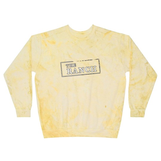 Discover The Ranch White Writing Fitted Scoop Blast Sweatshirts