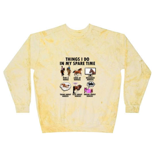 Discover Horse Lover Blast Sweatshirts | Gift For Horse Lover | Things I Do In Spare Time Blast Sweatshirts