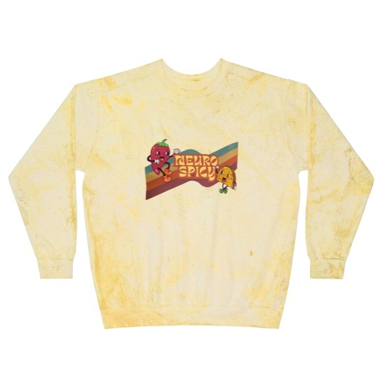 Discover Neuro Spicy Blast Sweatshirts | Handmade Funny ADHD Blast Sweatshirts | Retro-Style Unisex Blast Sweatshirts
