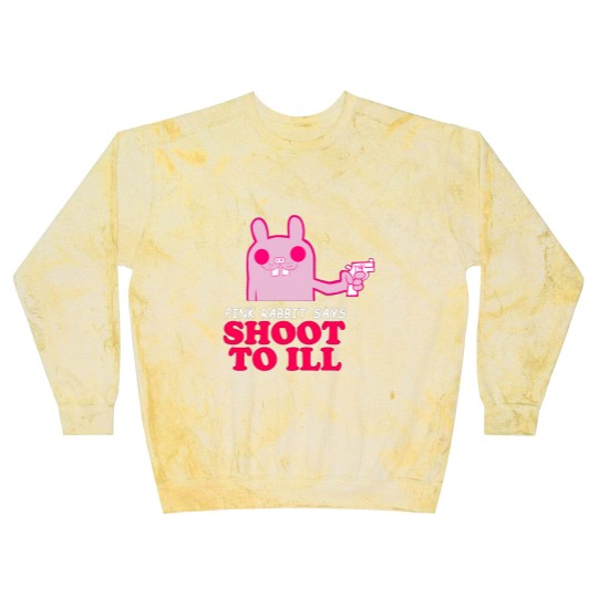 Discover Gorillaz - Pink Rabbit Says- Shoot to Ill89 Blast Sweatshirts