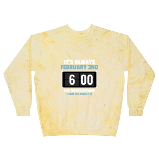Discover Alarm Clock GroundHog Day Design Blast Sweatshirts