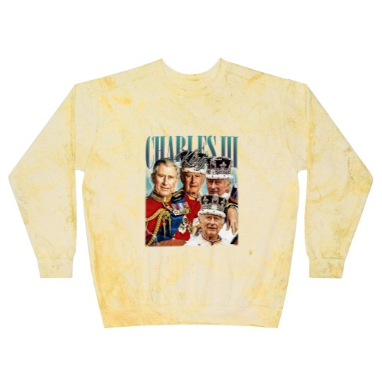 Discover Limited King Charles III Vintage Blast Sweatshirts