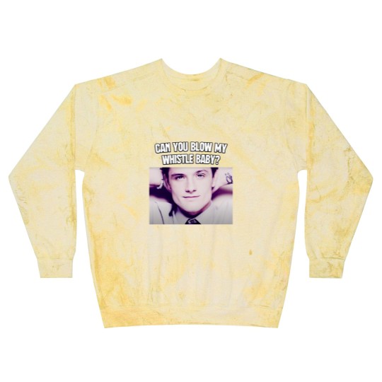 Discover Can You Blow My Whistle Baby Josh Hutcherson TikTok Meme Blast Sweatshirts