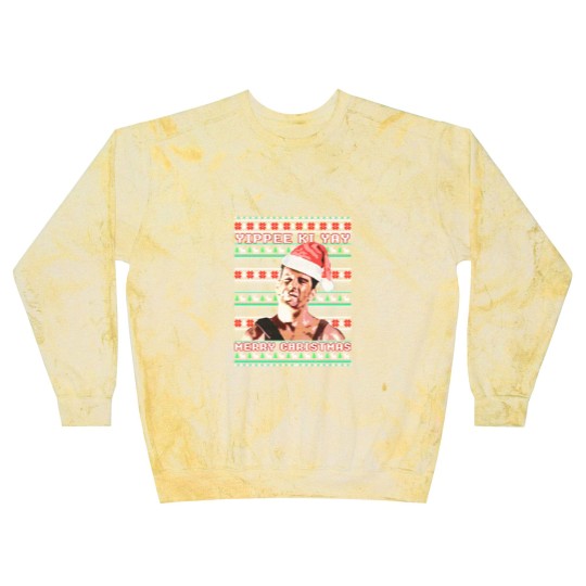 Discover Yippe Ki Yay Funny ugly sweater christmas - Ylp | Essential Blast Sweatshirts